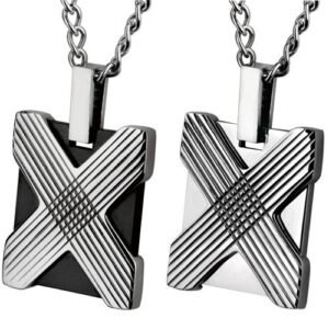 Stainless Steel Pendant With Geometric