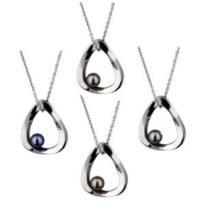 Stainless Steel Pendant With Ornamental Pearl Design