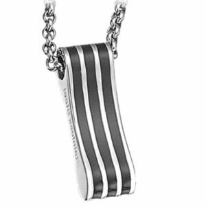 Stainless Steel with Black PVD Pendant