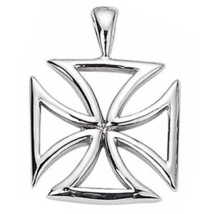 Stainless Steel Pendant - Maltese Cross design