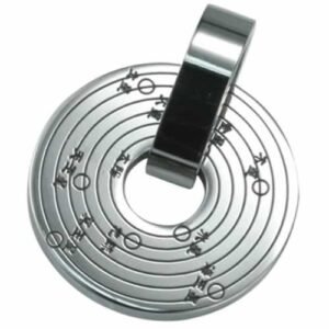 Stainless Steel Pendant With the 7 Planets of the Solar System in Chinese