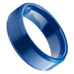 Blue Stainless Steel Ring