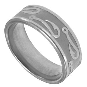 Stainless Steel Fish Hook Ring