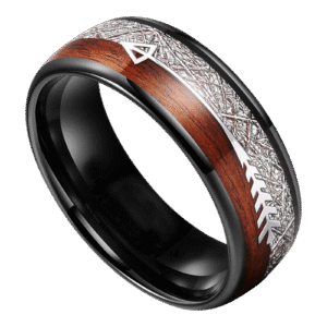 Stainless Steel Arrow with Wood Ring