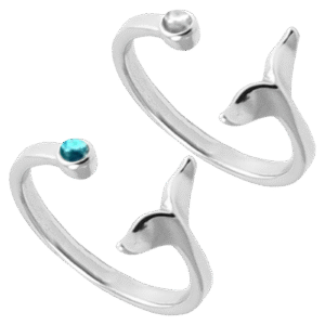 Stainless Steel Whale Tail Ring