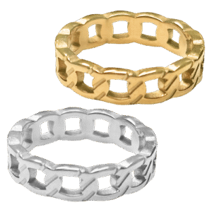 Stainless Steel Cuban Link Ring