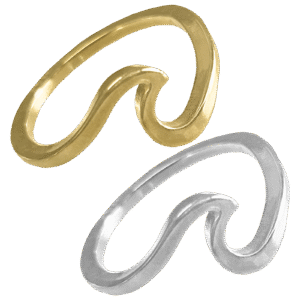 Stainless Steel Wave Ring