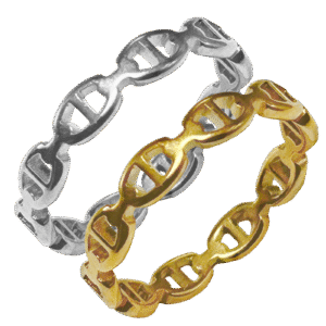 Stainless Steel Link Chain Ring