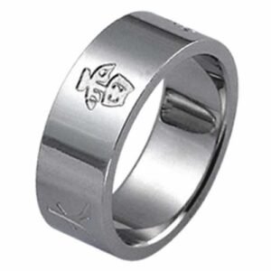Stainless Steel Ring With The Five Elements Engraved Around The Ring