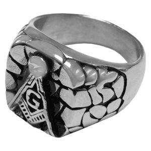 Stainless Steel Masonic Ring