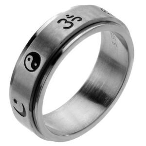 Stainless Steel Coexsist Spinner Ring
