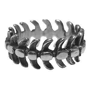 Stainless Steel Skeletal Bones Ring