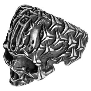 Stainless Steel Biker Punk Skull Ring