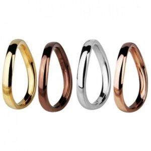 Slightly Curved Stainless Steel Ring