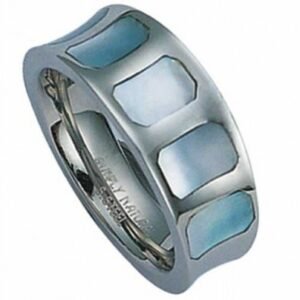 Stainless Steel with Mother Of Pearl Ring