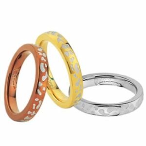 Stainless Steel Ring With Spots