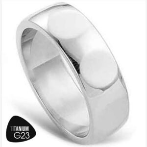 Titanium Ring with Circular Design around the Ring - 7mm