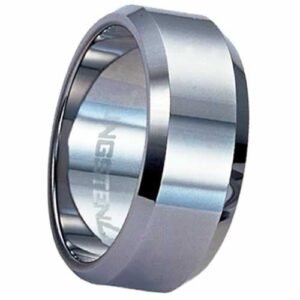 Tungsten Carbide Beveled-Edge Ring Band