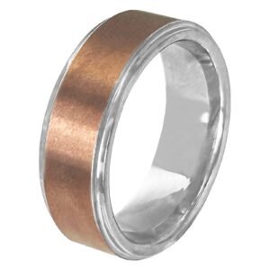 Tungsten Two Tone Ring