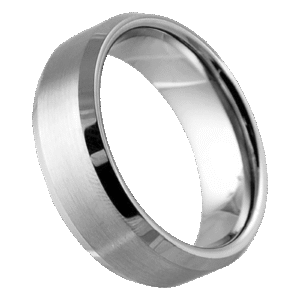 Brushed Plain Tungsten Ring Band