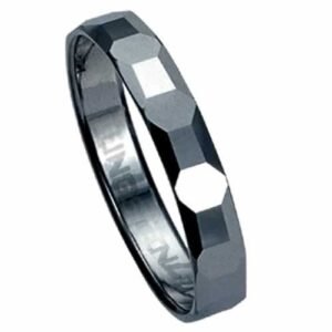 Diamond-cut Tungsten Carbide Ring - 3.5mm