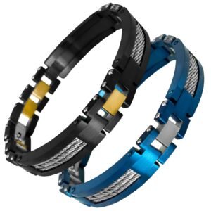 Stainless Steel Bracelet with Cable