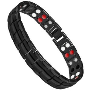 Stainless Steel Magnetic Black Link Bracelet