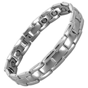 Stainless Steel Shinny & Matte Finish Magnetic Bracelet