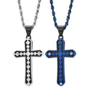 Stainless Steel Chain With Cross Pendant