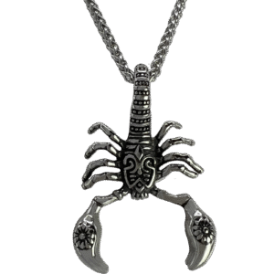 Stainless Steel Scorpion Pendant w/ Rolo Chain