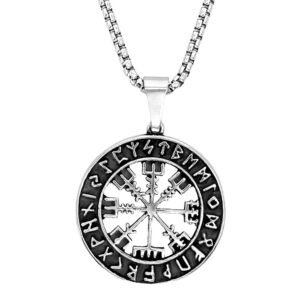 Stainless Steel Chain w/ Mystic Design  Pendant