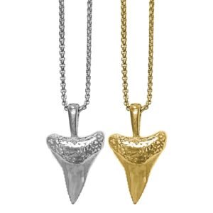 Stainless Steel Shark Tooth Necklace