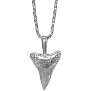 Stainless Steel Shark Tooth Necklace