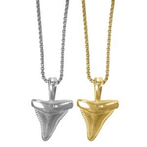 Stainless Steel Small Shark Tooth Necklace