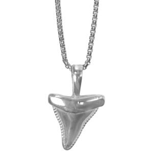 Stainless Steel Shark Tooth Necklace