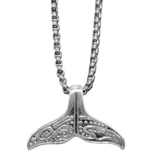 Stainless Steel Whale Tail Necklace