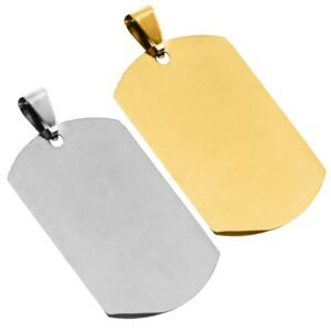 Stainless Steel Dog Tag Pendant