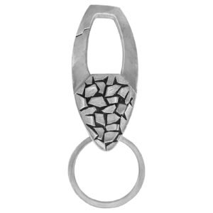 Stainless Steel Reptile Scales Keychain
