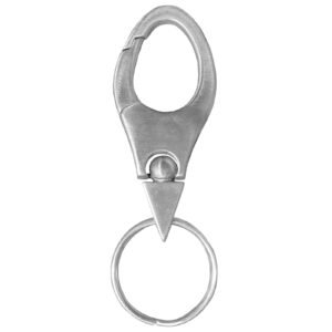 Stainless Steel Brushed Metal Keychain