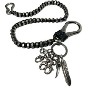 Wallet Chain with Feather & Claw