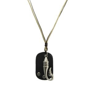 Leather Necklace with Pendant