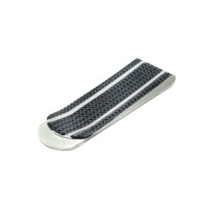 Stainless Steel W/ Black Money Clip