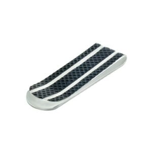 Stainless Steel W/ Black Money Clip