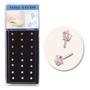 Nose Stud Multi-stone (24 pcs)