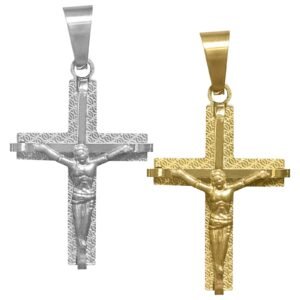 Stainless Steel Crucifix Cross Pendant