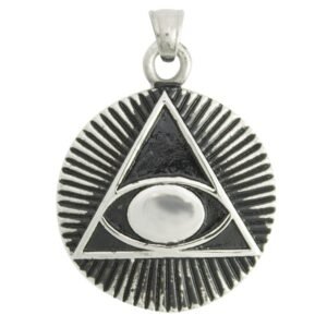 Stainless Steel Pyramid Eye Pendant