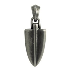 Stainless Steel Gun Color Small Arrow Head Pendant
