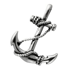 Stainless Steel Anchor with Rope Pendant