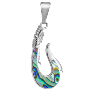 Stainless Steel Holographic Hook Pendant