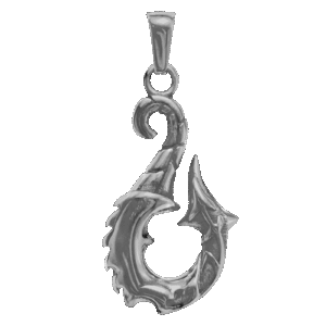 Stainless Steel Fishing Hook Pendant